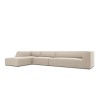 Canapé d'angle gauche velours Ruby Beige 5 Places BOUTICA DESIGN MIC_LC_L_44_F1_RUBY1
