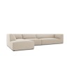 Canapé d'angle gauche velours Ruby Beige 5 Places BOUTICA DESIGN MIC_LC_L_44_F1_RUBY1