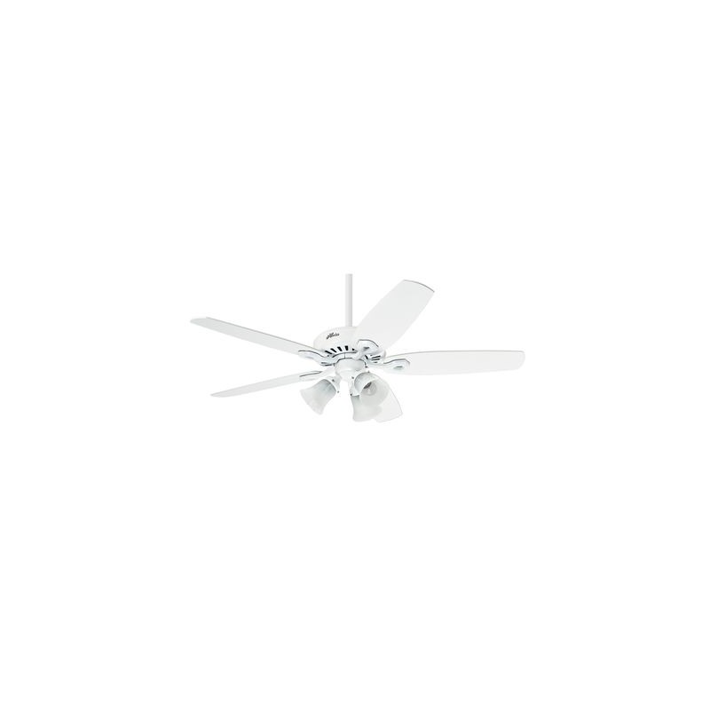 Ventilateur Plafond Blanc avec Lumière Builder Plus 132cm GU_50560 50560 Ventilateur Plafond Blanc avec Lumière Builder Plus 132cm HUNTER 50560