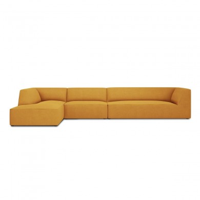 Canapé d'angle gauche tissu Ruby Jaune 5 Places BOUTICA DESIGN MIC_LC_L_137_F1_RUBY1