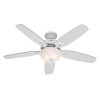 Ventilateur de Plafond Builder Deluxe 132cm Blanc Hêtre Blanc HUNTER 50570