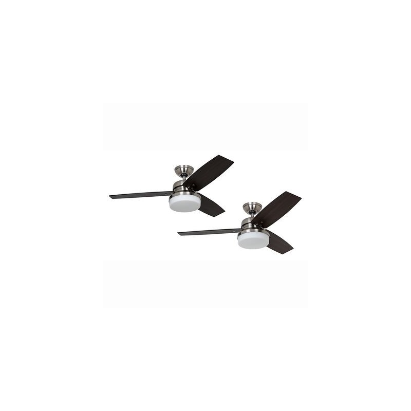 Ventilateur de Plafond Galileo 122cm Chromé Noyer noir Chêne foncé GU_50621 50621 Ventilateur de Plafond Galileo 122cm Chromé Noyer noir Chêne foncé HUNTER 50621