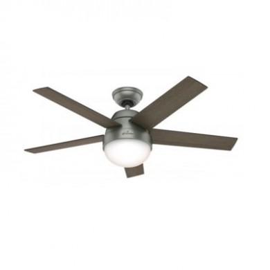 Ventilateur de Plafond Stile 117cm Argent Chene Noyer HUNTER 50640