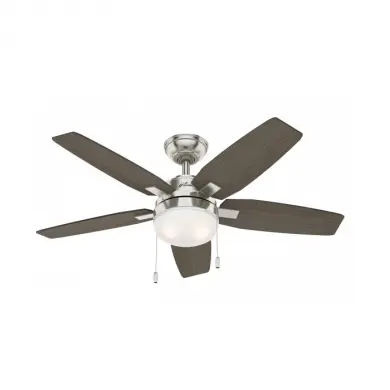 Ventilateur de Plafond Arcot 117cm Chrome Noyer Chene HUNTER 50646
