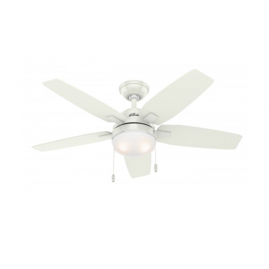 Ventilateur Plafond Arcot 117cm Blanc Pin HUNTER 50647