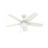 Ventilateur Plafond Arcot 117cm Blanc Pin HUNTER 50647