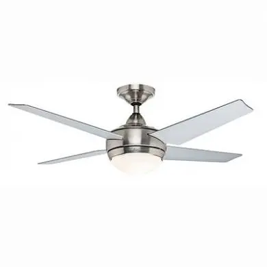 Ventilateur de plafond Sonic 132cm Chromé Gris HUNTER 50665