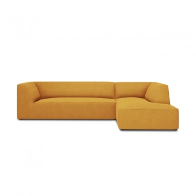 Canapé d'angle droit tissu Ruby Jaune BOUTICA DESIGN MIC_RC_M_137_F1_RUBY1