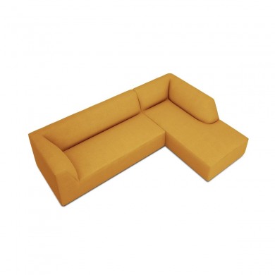 Canapé d'angle droit tissu Ruby Jaune BOUTICA DESIGN MIC_RC_M_137_F1_RUBY1