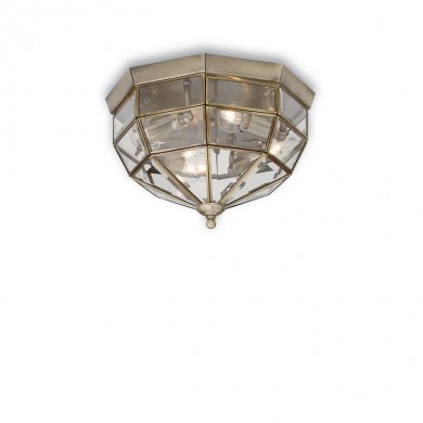 Plafonnier NORMA PL3 Laiton antique 40W max IDL_004426 4426 Plafonnier NORMA PL3 Laiton antique 40W max IDEAL LUX 4426