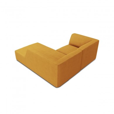 Canapé d'angle droit tissu Ruby Jaune 3 Places BOUTICA DESIGN MIC_RC_S_137_F1_RUBY1
