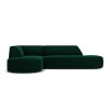 Canapé ouvert arrondi d'angle gauche velours Ruby Vert Bouteille BOUTICA DESIGN MIC_RLCO_44_F1_RUBY3