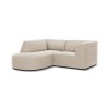 Canapé arrondi d'angle gauche velours Ruby Beige 3 Places BOUTICA DESIGN MIC_RLC_S_44_F1_RUBY1