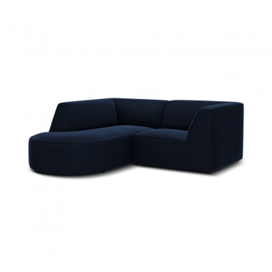 Canapé arrondi d'angle gauche velours Ruby Bleu Roi 3 Places BOUTICA DESIGN MIC_RLC_S_44_F1_RUBY2