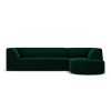 Canapé arrondi d'angle droit velours Ruby Vert Bouteille BOUTICA DESIGN MIC_RRC_M_44_F1_RUBY3