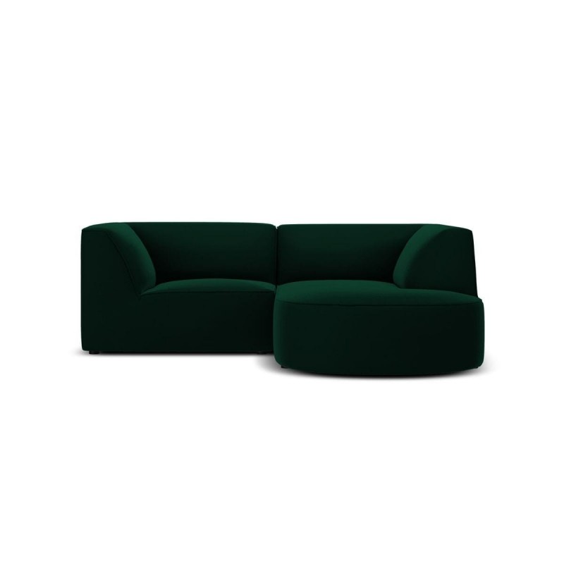 Canapé arrondi d'angle droit velours Ruby Vert Bouteille 3 Places BOUTICA DESIGN MIC_RRC_S_44_F1_RUBY3