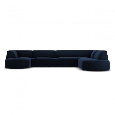 Canapé arrondi d'angle panoramique droit velours Ruby Bleu Roi 6 Places BOUTICA DESIGN MIC_RUR_44_F1_RUBY2