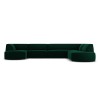 Canapé arrondi d'angle panoramique droit velours Ruby Vert Bouteille 6 Places BOUTICA DESIGN MIC_RUR_44_F1_RUBY3