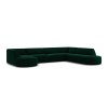 Canapé arrondi d'angle panoramique droit velours Ruby Vert Bouteille 6 Places BOUTICA DESIGN MIC_RUR_44_F1_RUBY3