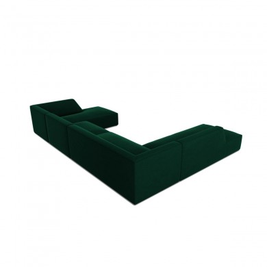 Canapé d'angle panoramique gauche velours Ruby Vert Bouteille 7 Places BOUTICA DESIGN MIC_UL_44_F1_RUBY3