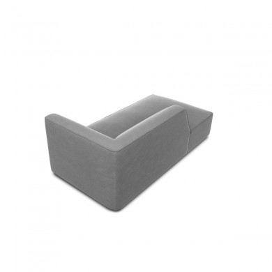Canapé Méridienne gauche velours Ruby Gris BOUTICA DESIGN MIC_CHL_44_F1_RUBY6