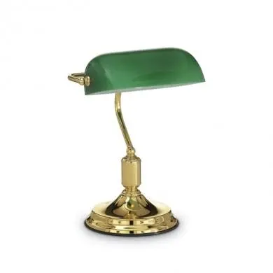 Lampe de Banquier LAWYER Laiton 1x60W IDL_013657 13657 Lampe de Banquier LAWYER Laiton 1x60W IDEAL LUX 13657