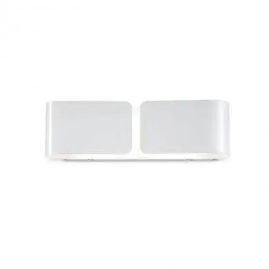 Applique murale CLIP Blanc 2x60W IDEAL LUX 14166