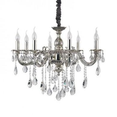 Lustre IMPERO avec pampilles 8x40W IDEAL LUX 14395