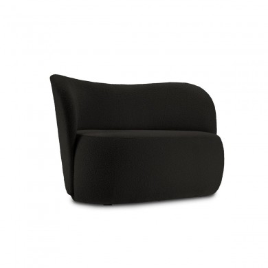 Canapé bouclette Saamit Noir 2 Places BOUTICA DESIGN MIC_2S_67_F1_SAAMIT3