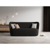 Canapé bouclette Saamit Noir 3 Places BOUTICA DESIGN MIC_3S_67_F1_SAAMIT3