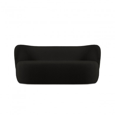 Canapé bouclette Saamit Noir 3 Places BOUTICA DESIGN MIC_3S_67_F1_SAAMIT3