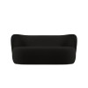 Canapé bouclette Saamit Noir 3 Places BOUTICA DESIGN MIC_3S_67_F1_SAAMIT3