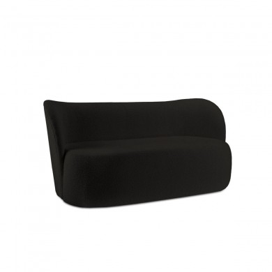 Canapé bouclette Saamit Noir 3 Places BOUTICA DESIGN MIC_3S_67_F1_SAAMIT3