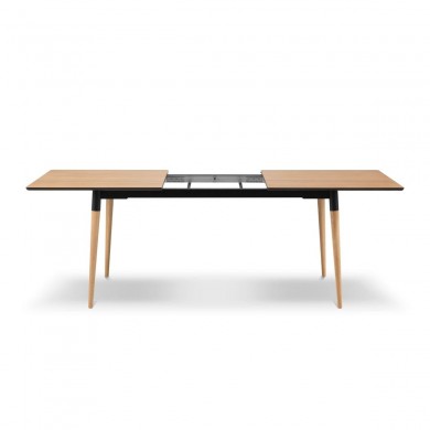 Table extensible Salar Placage en Chêne Naturel 74x80x120 BOUTICA DESIGN MIC_TAB_EXT_120x80_SALAR1