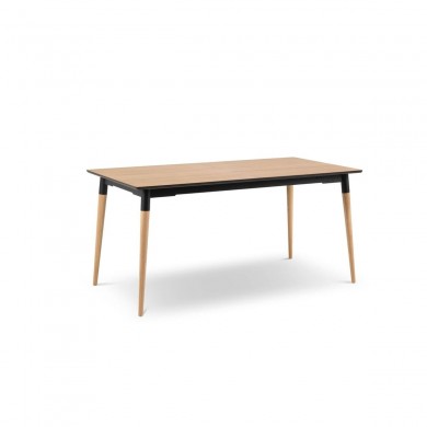 Table extensible Salar Placage en Chêne Naturel 74x80x120 BOUTICA DESIGN MIC_TAB_EXT_120x80_SALAR1