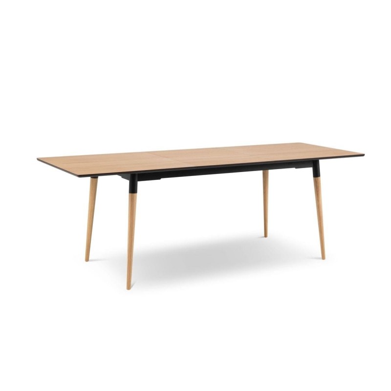 Table extensible Salar Placage en Chêne Naturel 74x90x160 BOUTICA DESIGN MIC_TAB_EXT_160x90_SALAR1