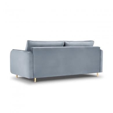 Canapé convertible velours Scaleta Bleu Clair Pieds Métal Doré BOUTICA DESIGN MIC_3SF_51_A1_SCALETA6