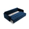 Canapé convertible velours Scaleta Bleu Roi Pieds Métal Chromé Noir BOUTICA DESIGN MIC_3SF_51_A3_SCALETA7