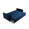 Canapé convertible velours Scaleta Bleu Roi Pieds Métal Chromé Noir BOUTICA DESIGN MIC_3SF_51_A3_SCALETA7