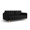 Canapé convertible Scaleta Noir Pieds Métal Doré BOUTICA DESIGN MIC_3SF_99_A1_SCALETA10