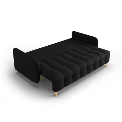 Canapé convertible Scaleta Noir Pieds Métal Doré BOUTICA DESIGN MIC_3SF_99_A1_SCALETA10