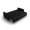 Canapé convertible Scaleta Noir Pieds Métal Doré BOUTICA DESIGN MIC_3SF_99_A1_SCALETA10