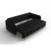 Canapé convertible Scaleta Noir Pieds Métal Doré BOUTICA DESIGN MIC_3SF_99_A1_SCALETA10