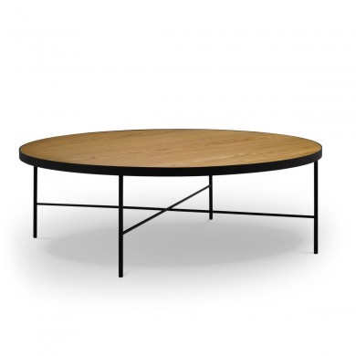 Table basse Steppe Placage en Chêne Naturel 30x90x90 BOUTICA DESIGN MIC_TAB_90_STEPPE1