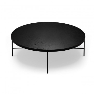 Table basse Steppe Placage en Chêne Noir 30x90x90 BOUTICA DESIGN MIC_TAB_90_STEPPE2