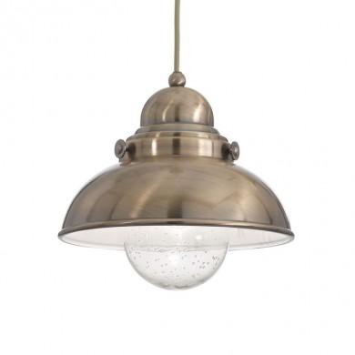 Suspension SAILOR Laiton vieilli 1x60W IDL_025308 25308 Suspension SAILOR Laiton vieilli 1x60W IDEAL LUX 25308