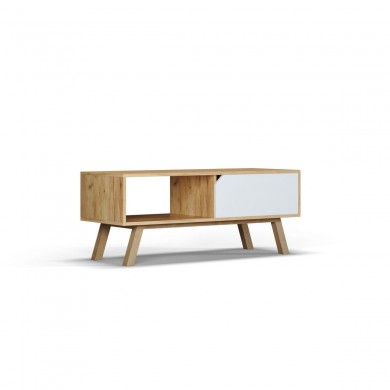 Table basse Togo Blanc Chêne Doré BOUTICA DESIGN MIC_TAB_110x45_F1_TOGO1