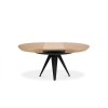 Table extensible Toni Placage en Chêne Naturel 76x120x120 BOUTICA DESIGN MIC_TAB_EXT_120_TONI1