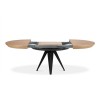 Table extensible Toni Placage en Chêne Naturel 76x120x120 BOUTICA DESIGN MIC_TAB_EXT_120_TONI1