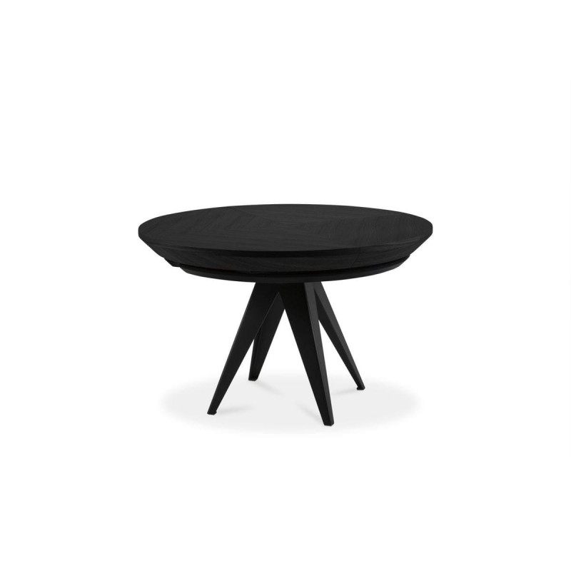 Table extensible Toni Placage en Chêne Noir 76x120x120 BOUTICA DESIGN MIC_TAB_EXT_120_TONI2